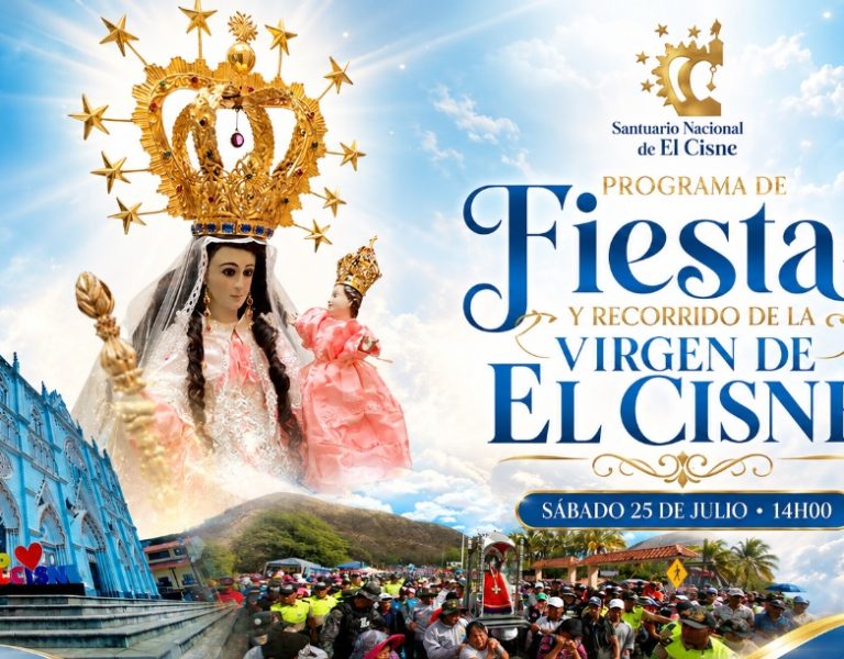 Pregón de fiestas y recorrido de la Virgen de El Cisne